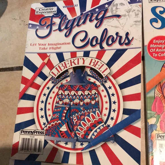 CREATIVE EXPRESSION COLORING BOOKS LOT (NEW)‼️ - Picture 3 of 9